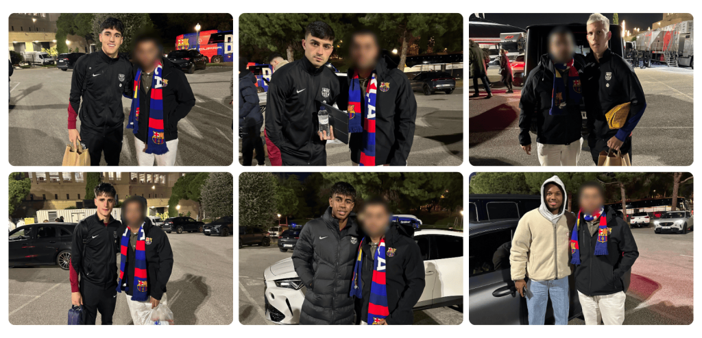Football player meet and greets experiences